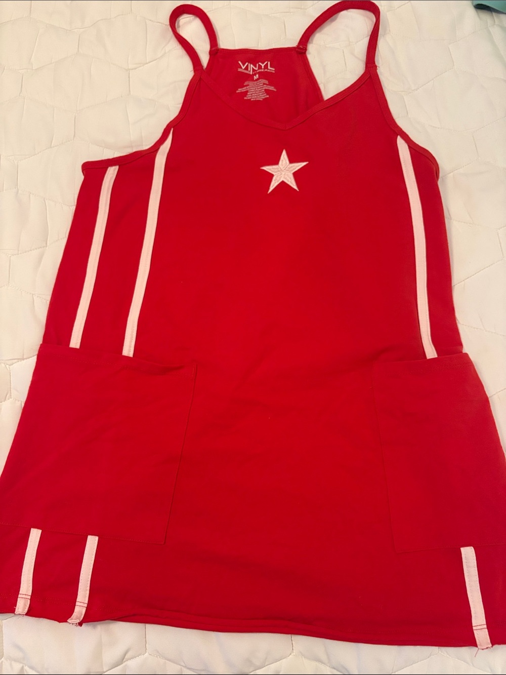 Red Star Tank Dress for Women